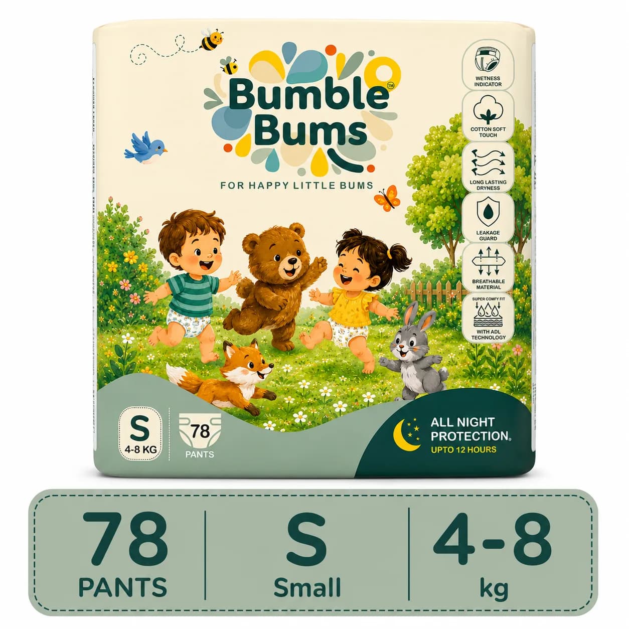 Bumble Bums Small Size Diaper